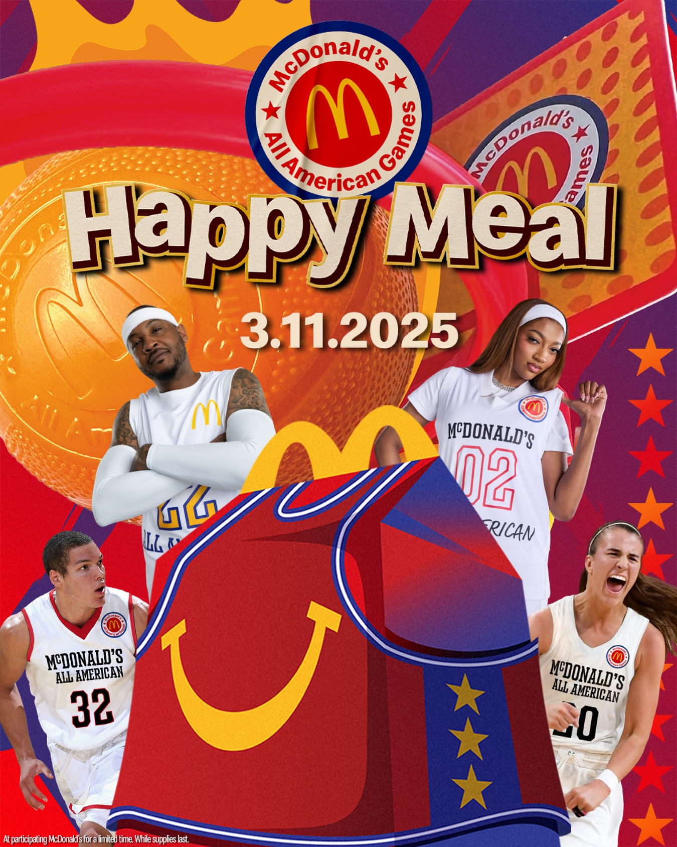 穿搭尺度大！WNBA球星安吉爾-里斯代言麥當(dāng)勞全美高中籃球賽