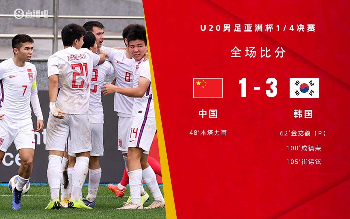 復(fù)仇！U22國足絕殺復(fù)仇韓國，2年前U20亞洲杯加時憾負(fù)無緣世青賽