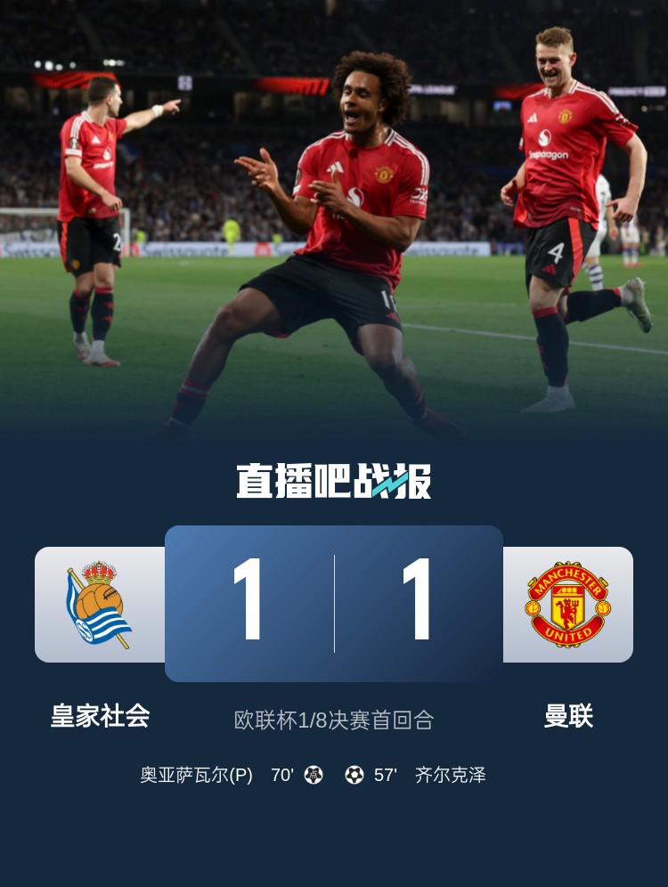 能否拿下歐聯(lián)杯？曼聯(lián)本賽季歐聯(lián)杯繼續(xù)不敗，9場5勝4平