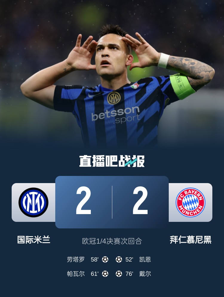 黑色3分鐘！拜仁3分鐘丟2球遭國(guó)米淘汰 去年3分鐘丟2球遭皇馬絕殺